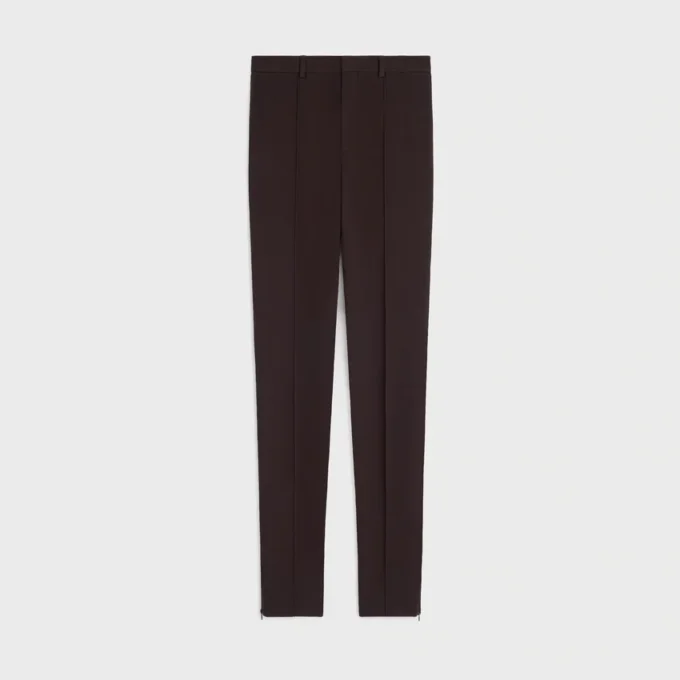 Slim Trousers in Stretch Wool Gabardine Slim Trousers in Stretch Wool Gabardine