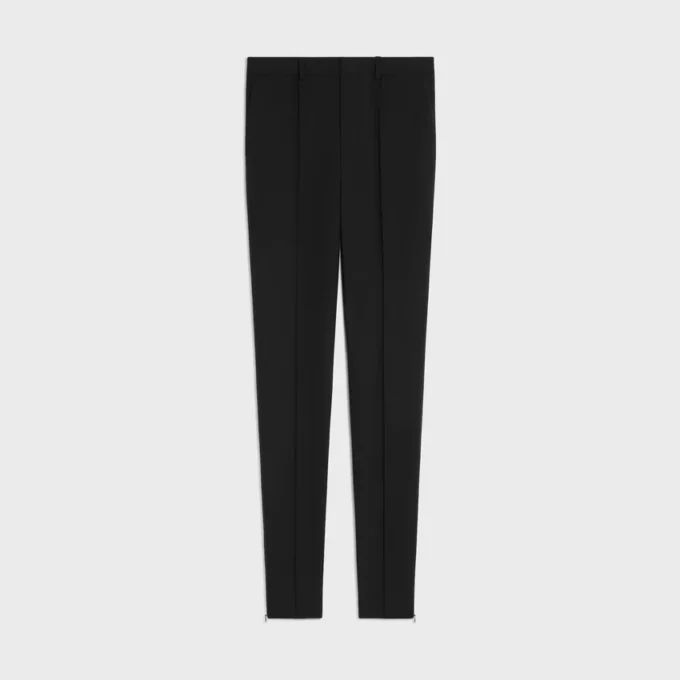 Slim Trousers in Stretch Wool Gabardine Slim Trousers in Stretch Wool Gabardine