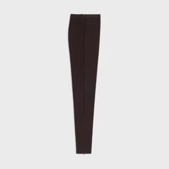 Slim Trousers in Stretch Wool Gabardine