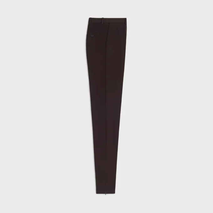 Slim Trousers in Stretch Wool Gabardine Slim Trousers in Stretch Wool Gabardine