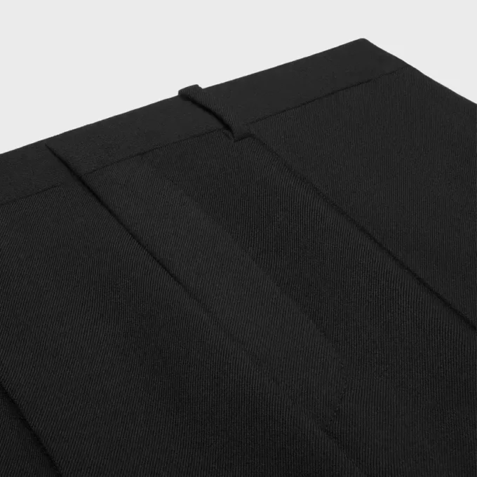 Slim Trousers in Stretch Wool Gabardine Slim Trousers in Stretch Wool Gabardine