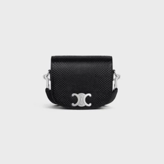 Small Besace Strap Triomphe in Python