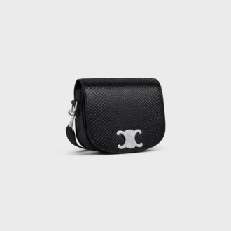 Small Besace Strap Triomphe in Python