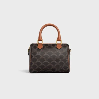 Small Boston in Triomphe Canvas and Calfskin