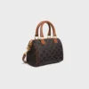 Small Boston in Triomphe Canvas and Calfskin Small Boston in Triomphe Canvas and Calfskin