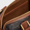 Small Boston in Triomphe Canvas and Calfskin Small Boston in Triomphe Canvas and Calfskin