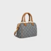 Small Boston in Triomphe Jacquard and Calfskin Small Boston in Triomphe Jacquard and Calfskin