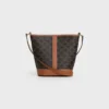 Small Bucket in Triomphe Canvas and Calfskin Small Bucket in Triomphe Canvas and Calfskin