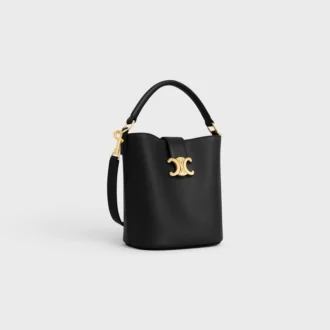 Small Bucket Louise in Smooth Calfskin