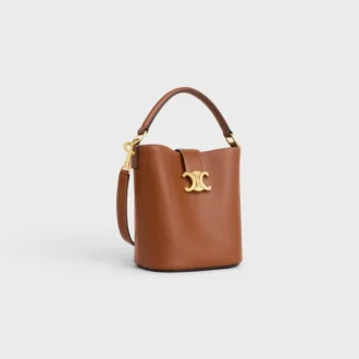 Small Bucket Louise in Smooth Calfskin