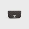 Small Crossbody Bag Triomphe in Triomphe Canvas and Calfskin Small Crossbody Bag Triomphe in Triomphe Canvas and Calfskin