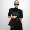 Small Crystal Pouch in Lambskin Small Crystal Pouch in Lambskin