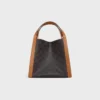 Small Cube Bag in Triomphe Canvas and Natural Calfskin Small Cube Bag in Triomphe Canvas and Natural Calfskin