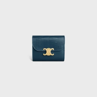 Small Flap Wallet Triomphe in Lizard