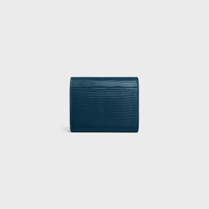 Small Flap Wallet Triomphe in Lizard