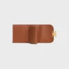 Small Flap Wallet Triomphe in Nubuck Calfskin Small Flap Wallet Triomphe in Nubuck Calfskin