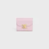 Small Flap Wallet Triomphe in Shiny Calfskin Small Flap Wallet Triomphe in Shiny Calfskin