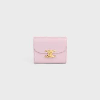 Small Flap Wallet Triomphe in Shiny Calfskin