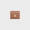 Small Flap Wallet Triomphe in Shiny Calfskin Small Flap Wallet Triomphe in Shiny Calfskin