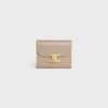 Small Flap Wallet Triomphe in Shiny Calfskin