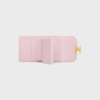 Small Flap Wallet Triomphe in Shiny Calfskin