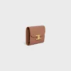 Small Flap Wallet Triomphe in Shiny Calfskin Small Flap Wallet Triomphe in Shiny Calfskin