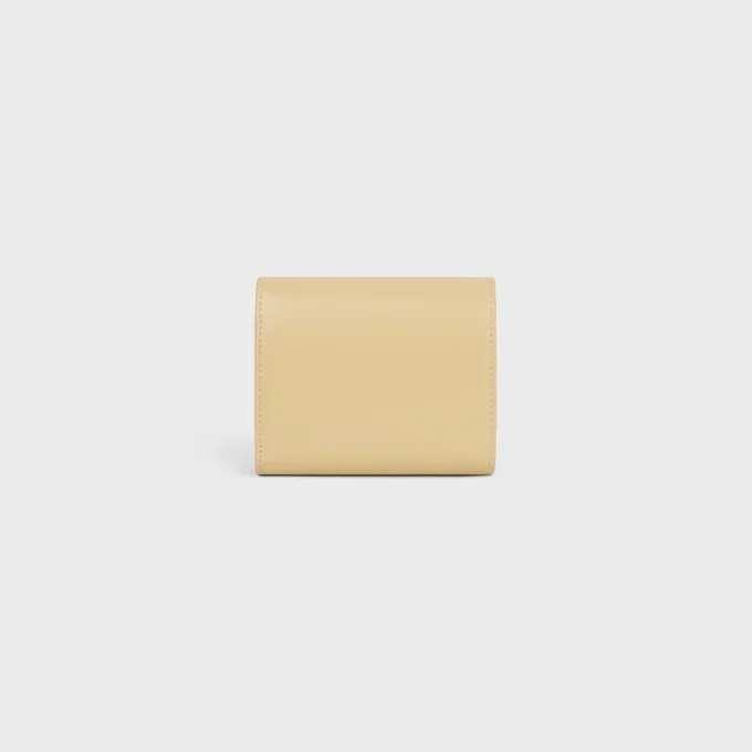 Small Flap Wallet Triomphe in Shiny Calfskin Small Flap Wallet Triomphe in Shiny Calfskin