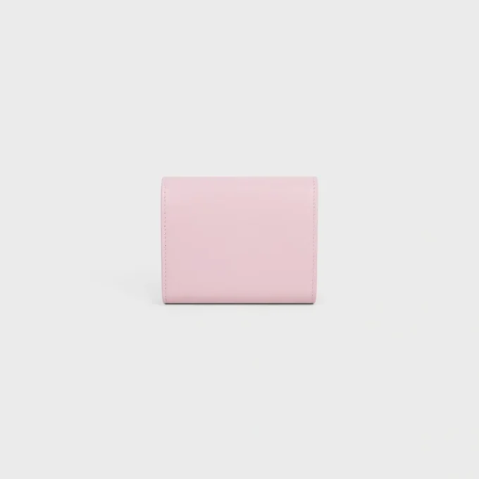 Small Flap Wallet Triomphe in Shiny Calfskin Small Flap Wallet Triomphe in Shiny Calfskin