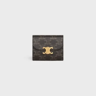 Small Flap Wallet Triomphe in Triomphe Canvas