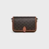 Small Folco Messenger in Triomphe Canvas and Calfskin Small Folco Messenger in Triomphe Canvas and Calfskin