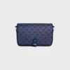 Small Folco Messenger in Triomphe Canvas and Calfskin Small Folco Messenger in Triomphe Canvas and Calfskin