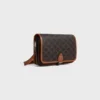 Small Folco Messenger in Triomphe Canvas and Calfskin Small Folco Messenger in Triomphe Canvas and Calfskin