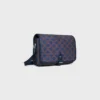 Small Folco Messenger in Triomphe Canvas and Calfskin Small Folco Messenger in Triomphe Canvas and Calfskin