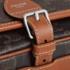 Small Folco Messenger in Triomphe Canvas and Calfskin Small Folco Messenger in Triomphe Canvas and Calfskin