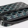 Small Messenger Bag in Striped Triomphe Canvas and Calfskin Small Messenger Bag in Striped Triomphe Canvas and Calfskin