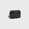 Small Messenger Bag in Triomphe Canvas and Calfskin Small Messenger Bag in Triomphe Canvas and Calfskin