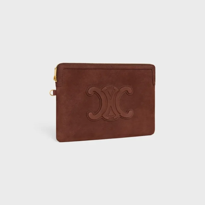 Small Pouch with Strap Cuir Triomphe in Grained Calfskin Small Pouch with Strap Cuir Triomphe in Grained Calfskin