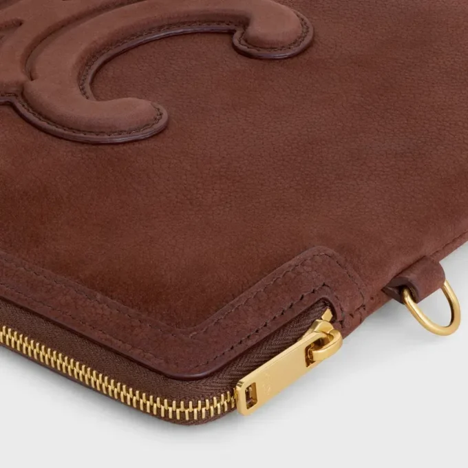 Small Pouch with Strap Cuir Triomphe in Grained Calfskin Small Pouch with Strap Cuir Triomphe in Grained Calfskin