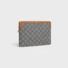 Small Pouch with Strap Cuir Triomphe in Jacqaurd Triomphe All Over Small Pouch with Strap Cuir Triomphe in Jacqaurd Triomphe All Over