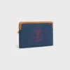 Small Pouch with Strap Cuir Triomphe in Textile with Embroidery Small Pouch with Strap Cuir Triomphe in Textile with Embroidery
