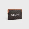 Small Pouch with Strap Cuir Triomphe in Triomphe Canvas with Celine Print Small Pouch with Strap Cuir Triomphe in Triomphe Canvas with Celine Print