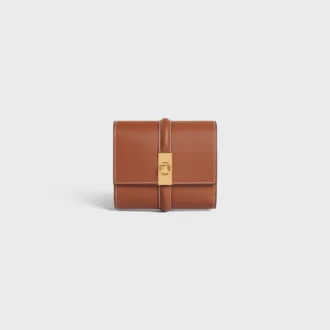 Small Trifold Wallet 16 in Satinated Calfskin