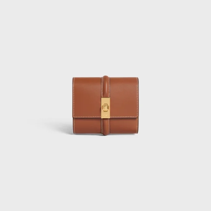 Small Trifold Wallet 16 in Satinated Calfskin