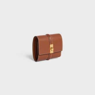 Small Trifold Wallet 16 in Satinated Calfskin