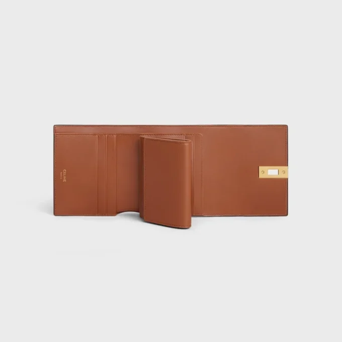 Small Trifold Wallet 16 in Satinated Calfskin