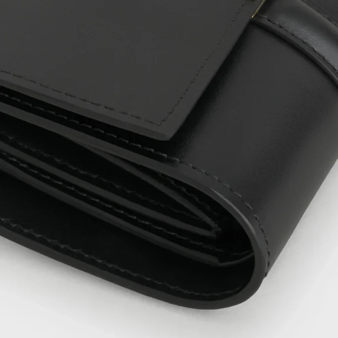 Small Trifold Wallet 16 in Satinated Calfskin Small Trifold Wallet 16 in Satinated Calfskin