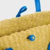 Small Triomphe Beads Basket in Sisal and Calfskin Small Triomphe Beads Basket in Sisal and Calfskin