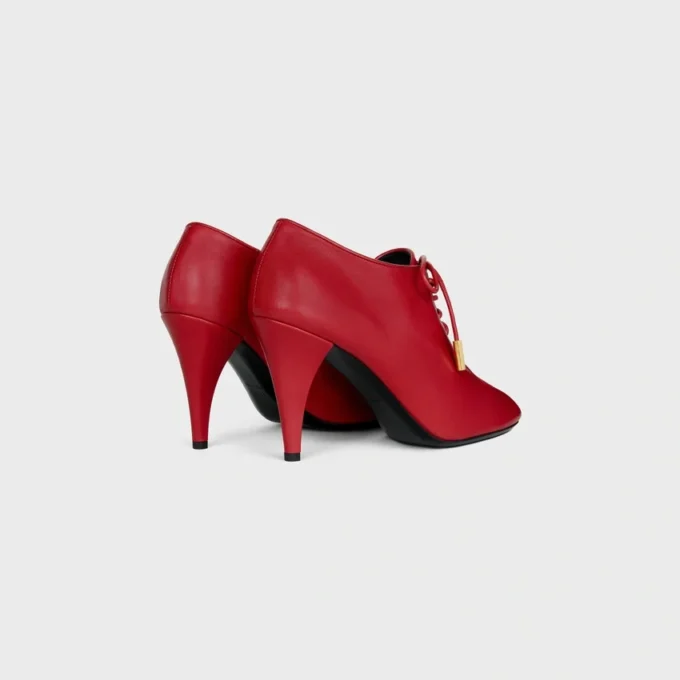 Soft Oxford Lace-Up Heeled Ballerina in Calfskin – Vegetal Tanning Soft Oxford Lace-Up Heeled Ballerina in Calfskin – Vegetal Tanning