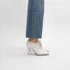 Soft Oxford Lace-Up Heeled Ballerina in Calfskin – Vegetal Tanning Soft Oxford Lace-Up Heeled Ballerina in Calfskin – Vegetal Tanning