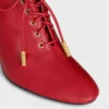 Soft Oxford Lace-Up Heeled Ballerina in Calfskin – Vegetal Tanning Soft Oxford Lace-Up Heeled Ballerina in Calfskin – Vegetal Tanning